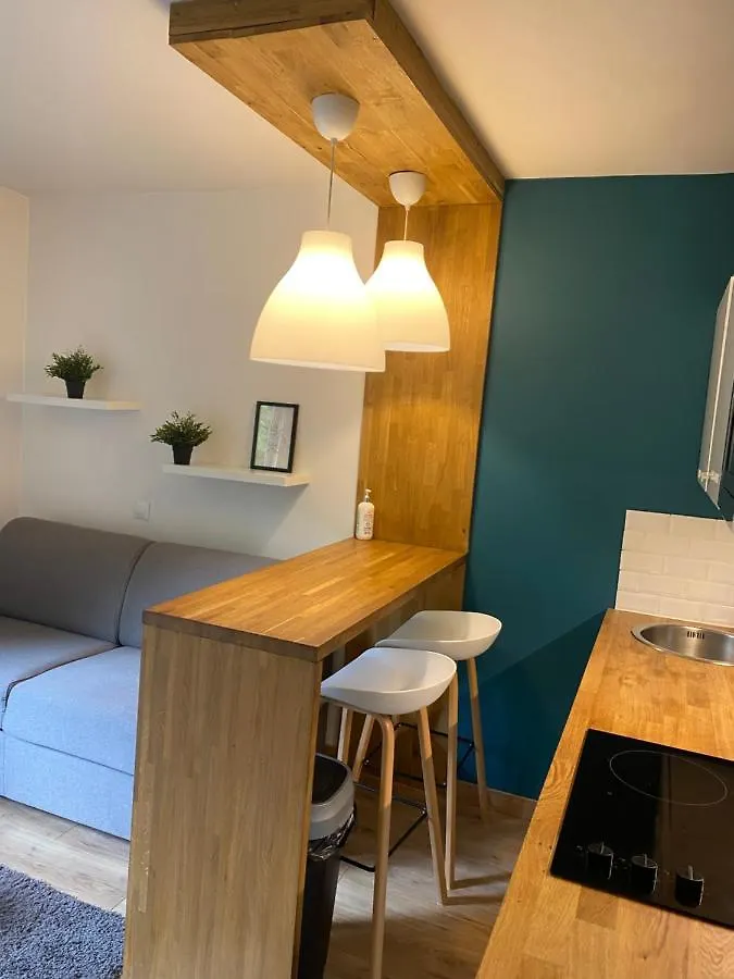 Centre Saint-Gervais Studio Vert Moderne 2 Pers Proche Telecabine