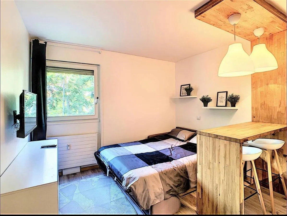 Centre Saint-Gervais Studio Vert Moderne 2 Pers Proche Telecabine 0*, Saint-Gervais-les-Bains