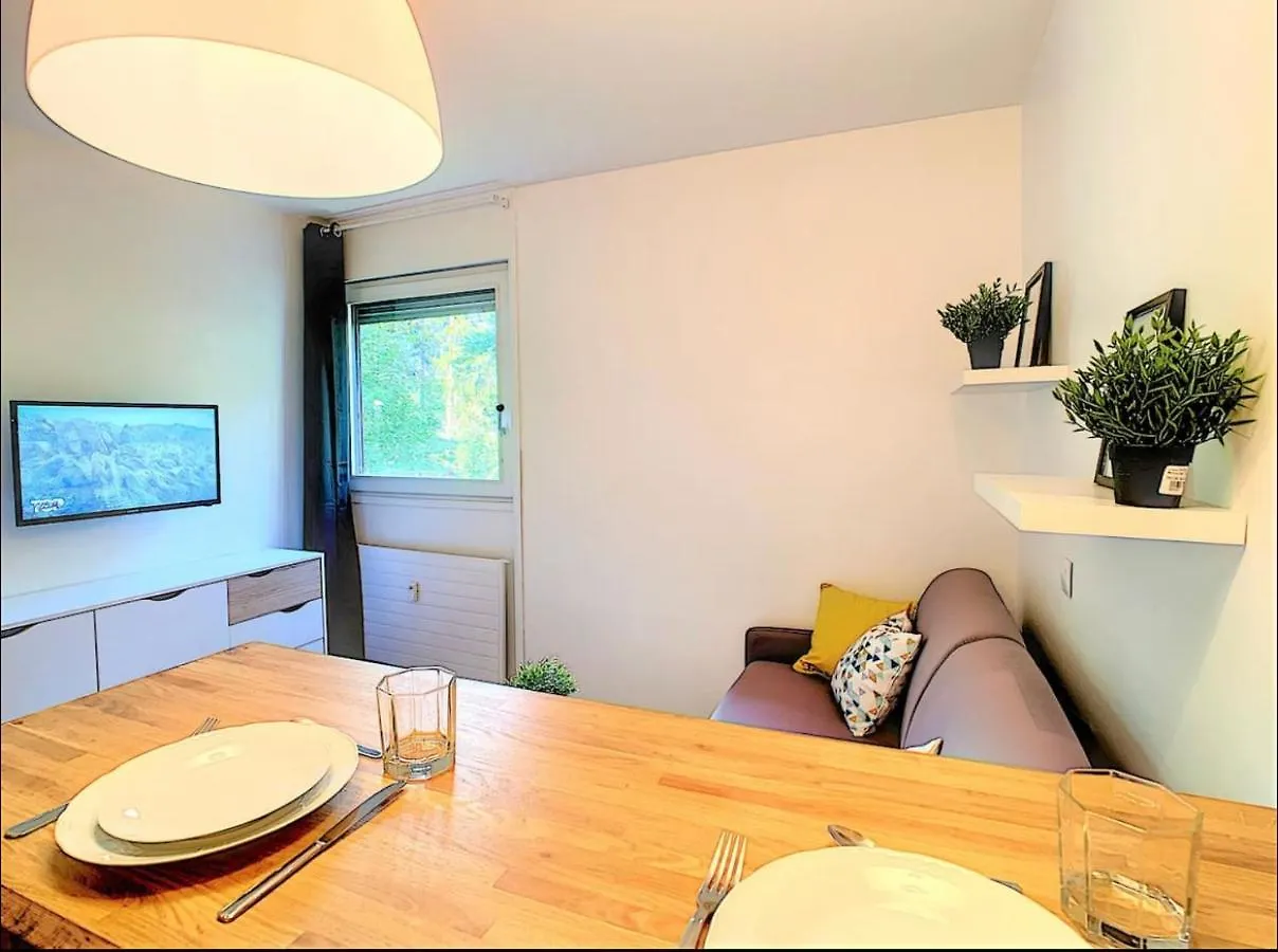 Centre Saint-Gervais Studio Vert Moderne 2 Pers Proche Telecabine Apartment Saint-Gervais-les-Bains