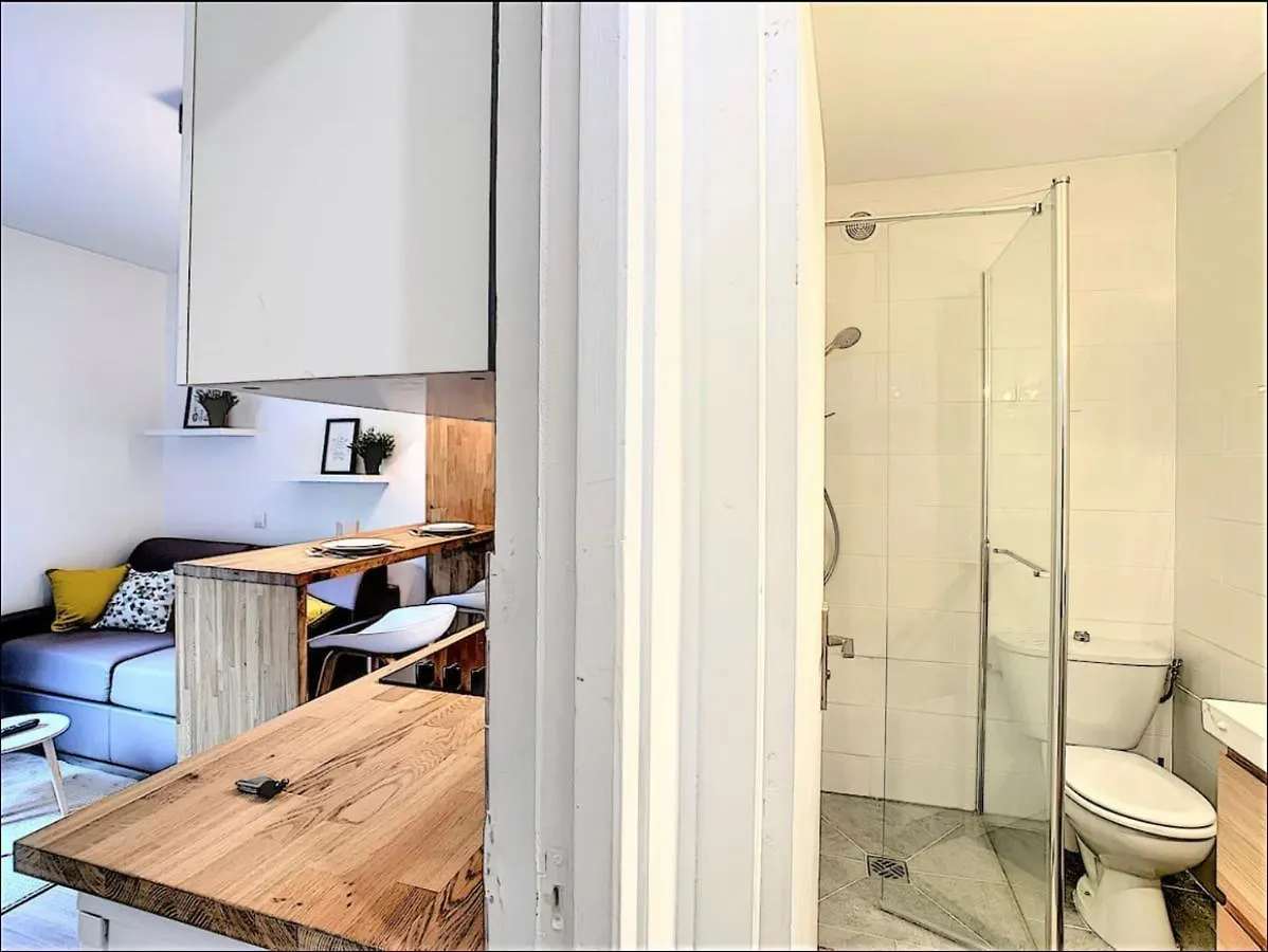 Centre Saint-Gervais Studio Vert Moderne 2 Pers Proche Telecabine 0*, Saint-Gervais-les-Bains France